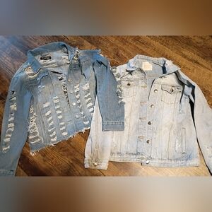 Jean Jackets Thrill Shredded Jacket Size Large Altered State Distressed Size Med
